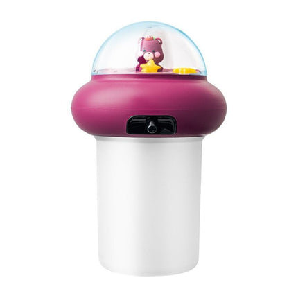 Paarse automatische zeepdispenser voor kinderen