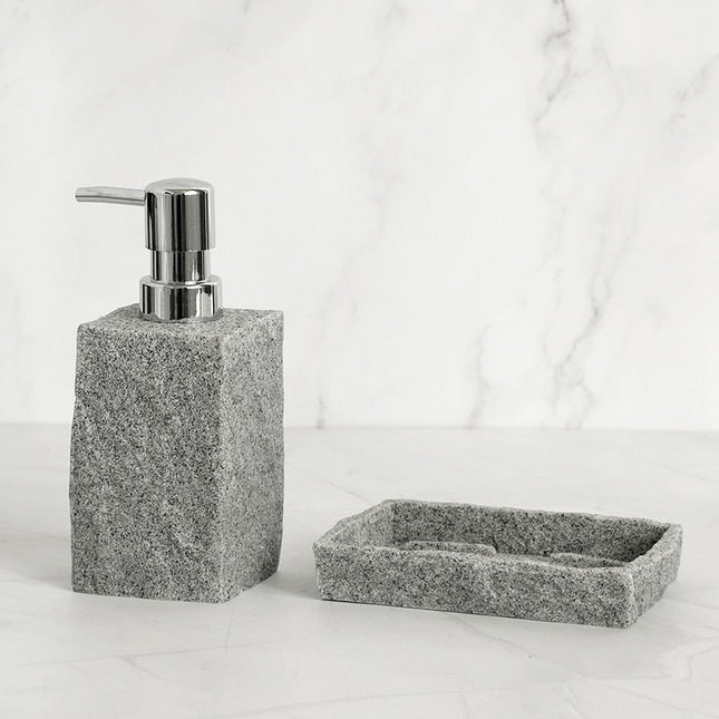 Zeepdispenser met grijze granietlook