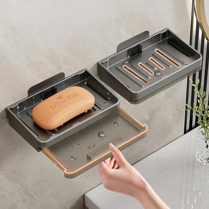 Zeephouder voor muur met opvangbak