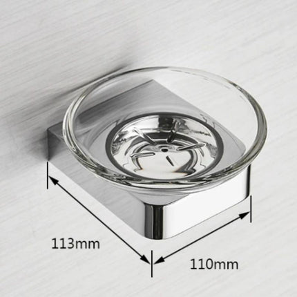 Kleine ronde zeephouder voor muurmontage