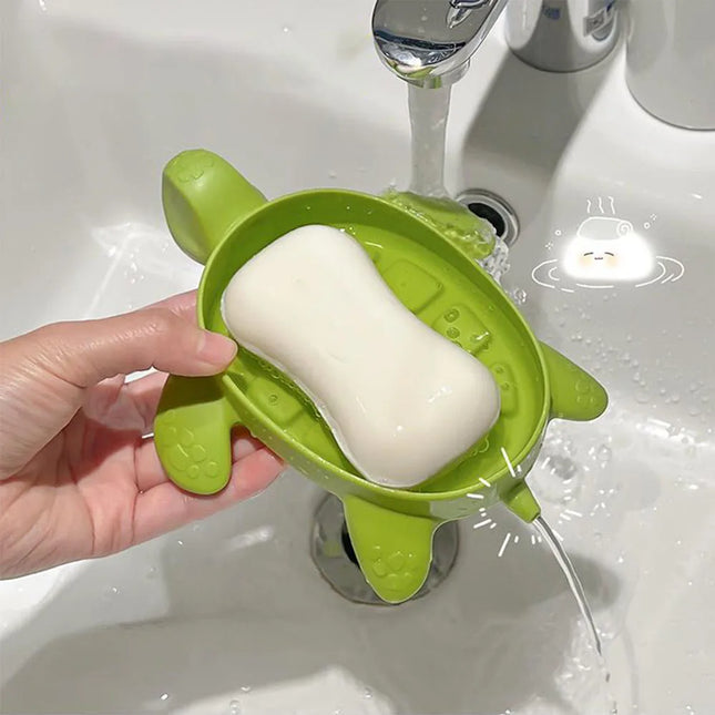 Originele zeephouder in schildpad vorm