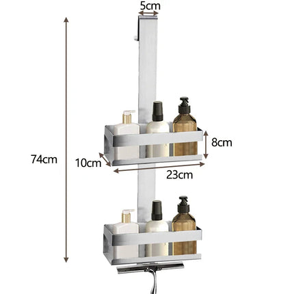 Hangend RVS doucherek voor douchewand