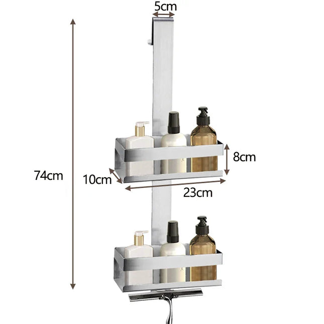 Hangend RVS doucherek voor douchewand