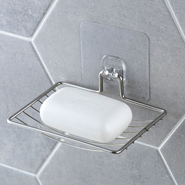 Zelfklevend RVS zeepbakje voor de douche