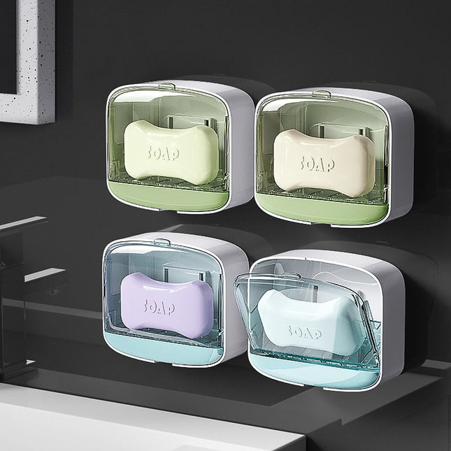 Zelfklevende zeepdoos voor aan de muur