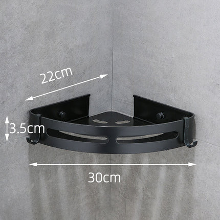 Zwart hoek doucherek voor in de douche