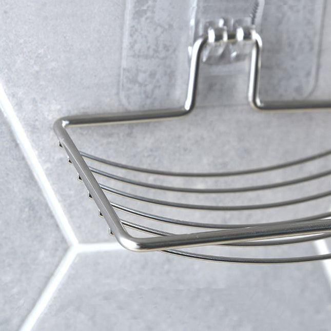 Zelfklevend RVS zeepbakje voor de douche