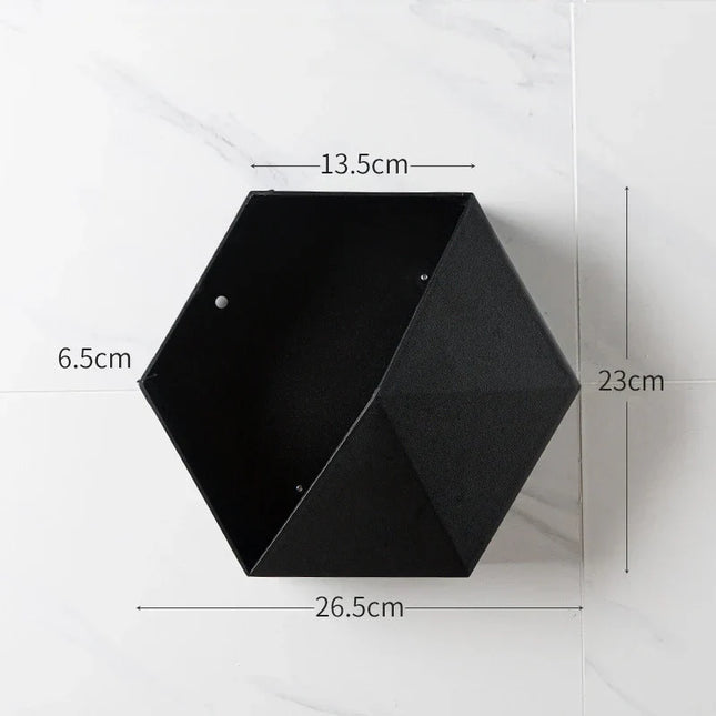 Hexagonaal wandrek voor in de douche
