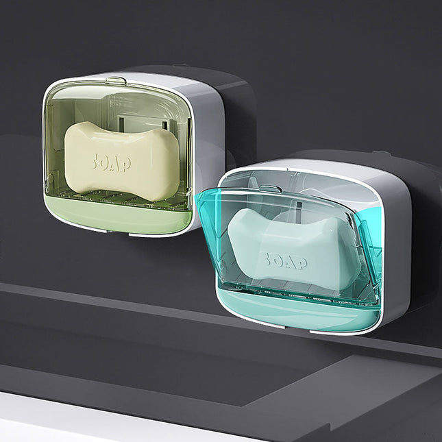 Zelfklevende zeepdoos voor aan de muur