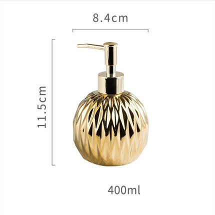 Goudkleurige design zeepdispenser voor badkamer