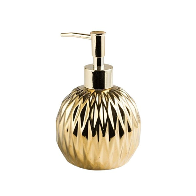Goudkleurige design zeepdispenser voor badkamer