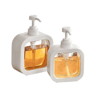 Moderne witte zeepdispenser voor handzeep