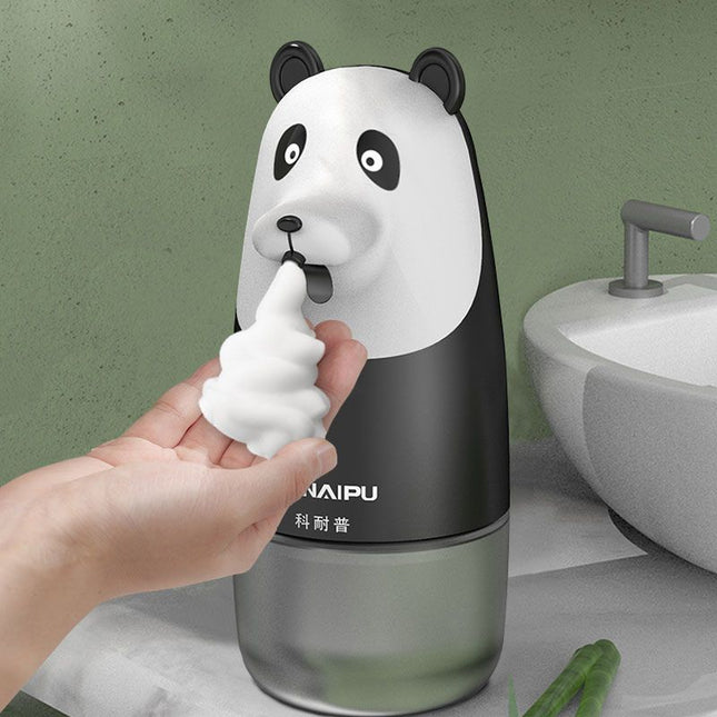 Automatische zeepdispenser in panda vorm