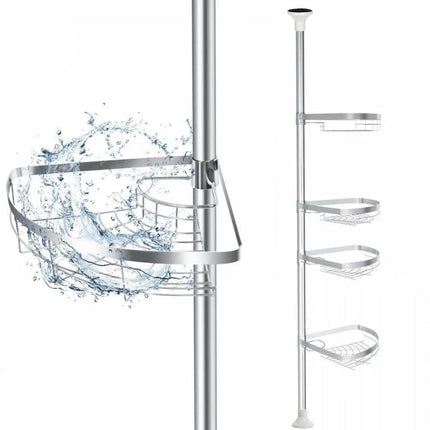 Telescopisch RVS hoek doucherek