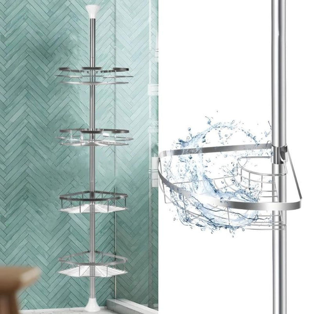 Telescopisch RVS hoek doucherek