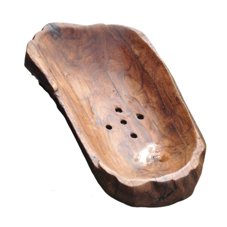 Grote rustieke houten zeepbak