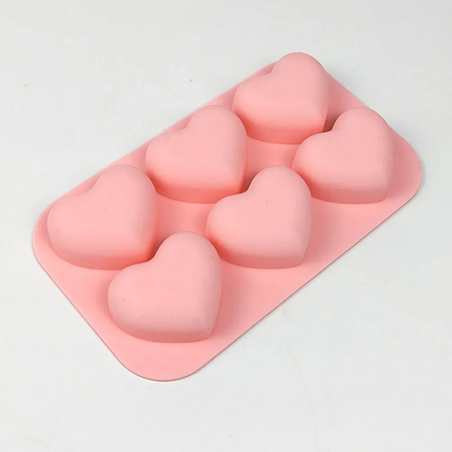 Siliconen zeepmal in hartvorm