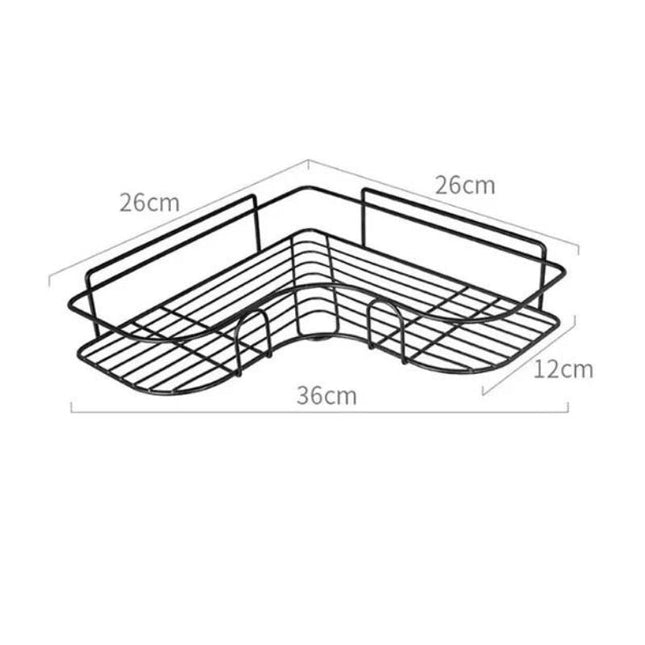 Zelfklevend hoek doucherek om op te hangen