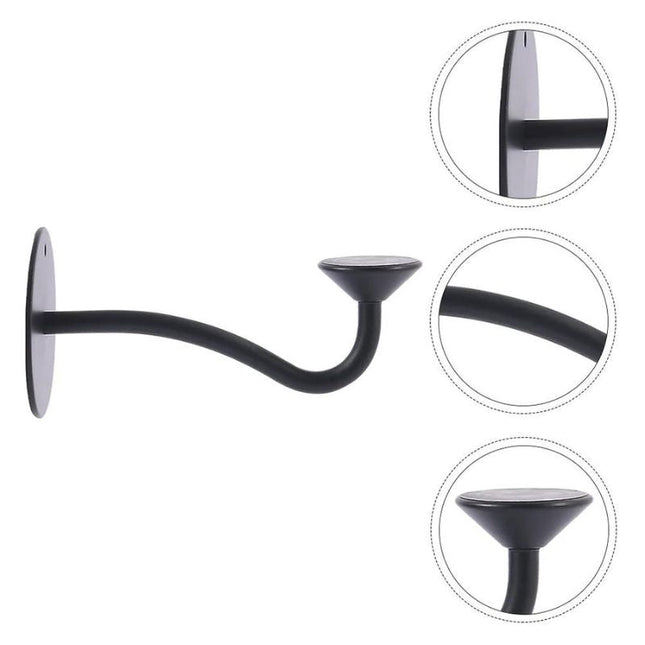 Zwarte magnetische zeephouder voor muur