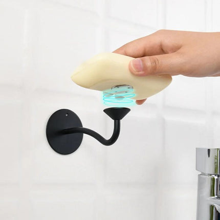 Zwarte magnetische zeephouder voor muur