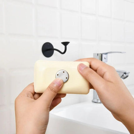 Zwarte magnetische zeephouder voor muur