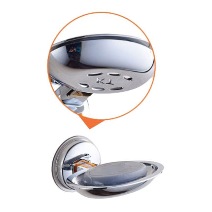 Ronde RVS zeephouder met zuignap