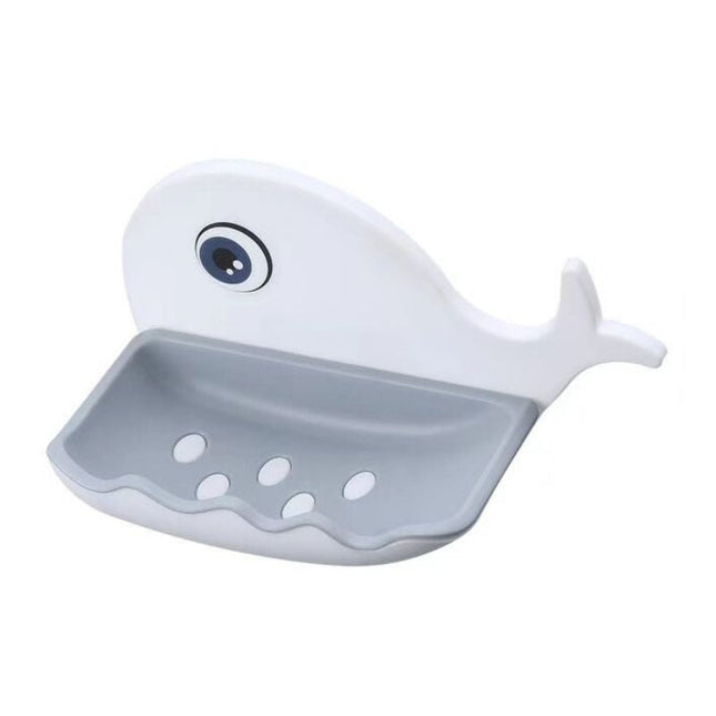 Leuke zeephouder walvis voor de muur
