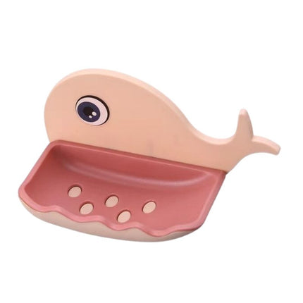 Leuke zeephouder walvis voor de muur