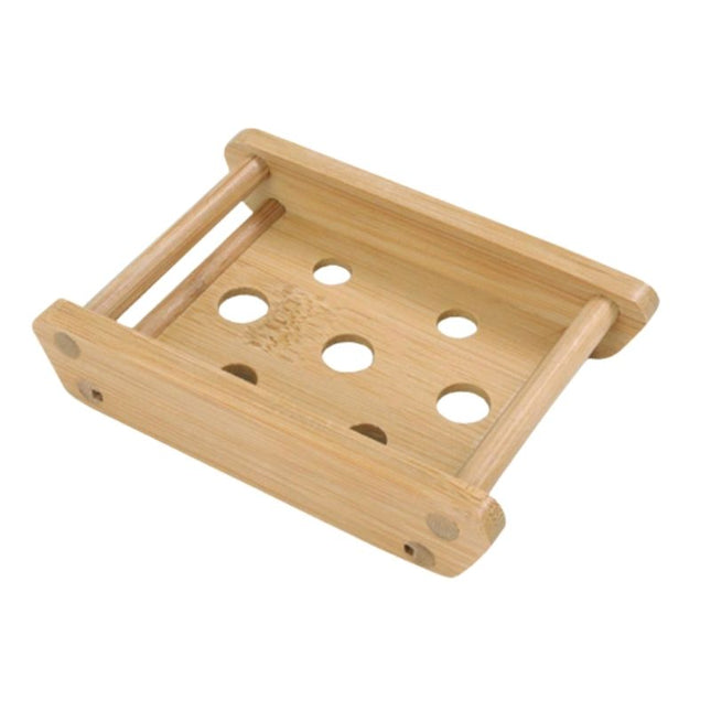 Bamboe zeepbakje met zelfdrainerend ontwerp