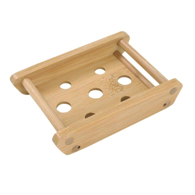 Bamboe zeepbakje met zelfdrainerend ontwerp