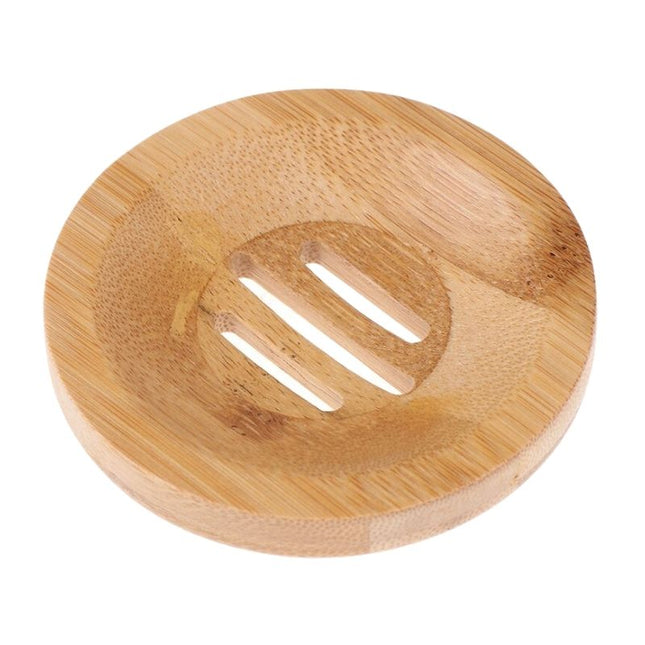 Ronde zeephouder van natuurlijk bamboe