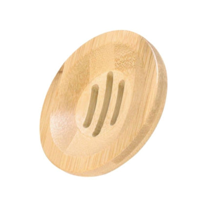 Ronde zeephouder van natuurlijk bamboe