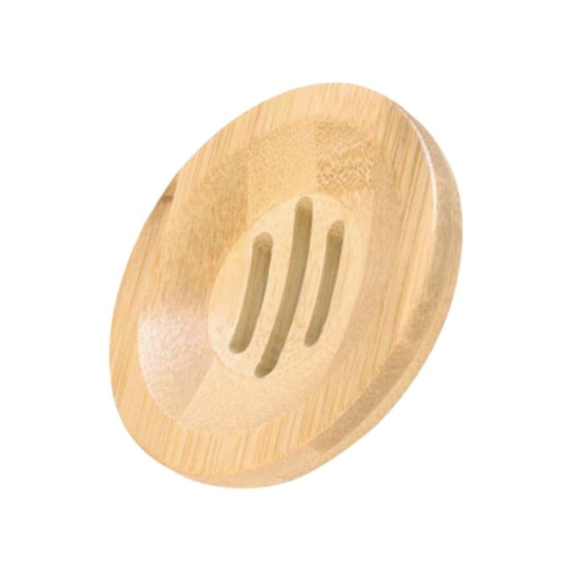 Ronde zeephouder van natuurlijk bamboe