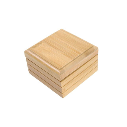 Bamboe zeepdoos met deksel