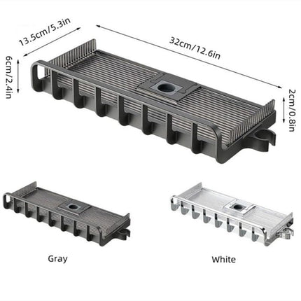 Verstelbare zeephouder voor douchestang
