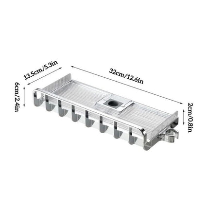 Verstelbare zeephouder voor douchestang