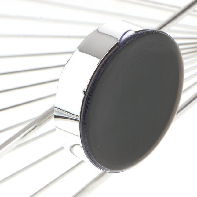 Hoek doucherek RVS met zuignappen