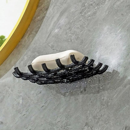 Originele drainerende zeephouder voor muur