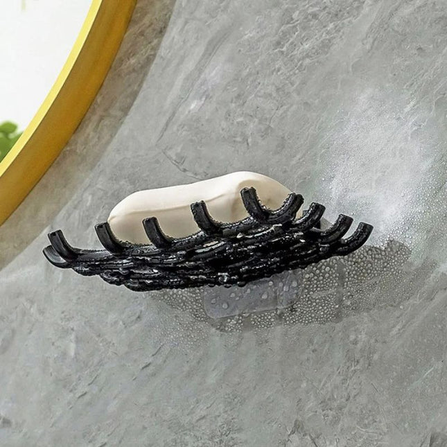 Originele drainerende zeephouder voor muur