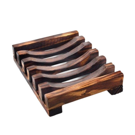 Zeephouder van exotisch donker hout