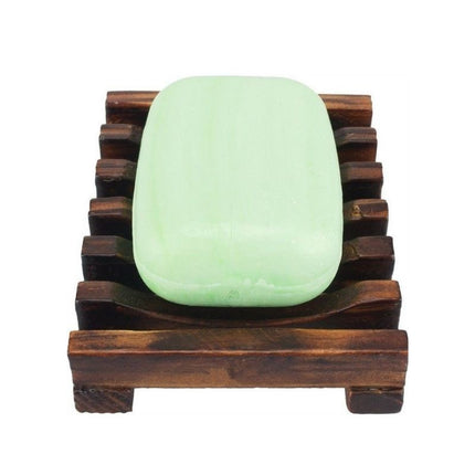 Zeephouder van exotisch donker hout