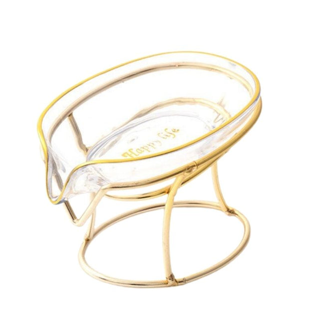 Gouden zeepschaaltje in bladvorm