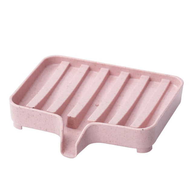 Kunststof zeepbakje met afvoer voor wasbak