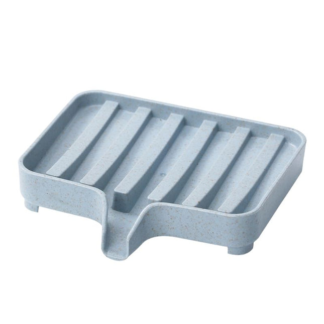 Kunststof zeepbakje met afvoer voor wasbak