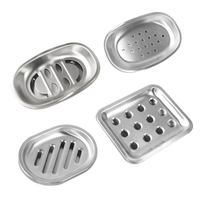 Eenvoudige RVS zeephouder met gaatjes