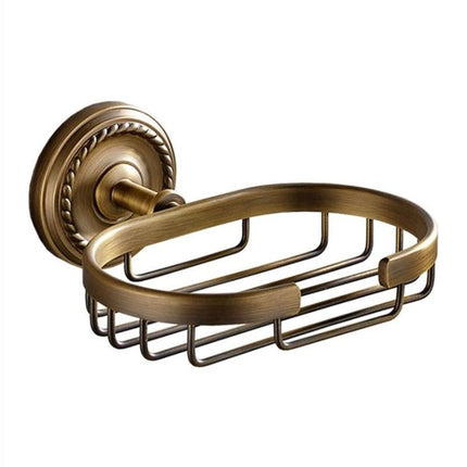 Messing zeepmandje voor aan de wand