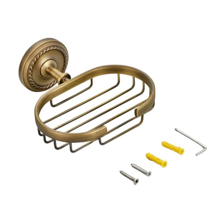 Messing zeepmandje voor aan de wand