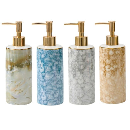 Keramieken zeepdispenser met marmer effect