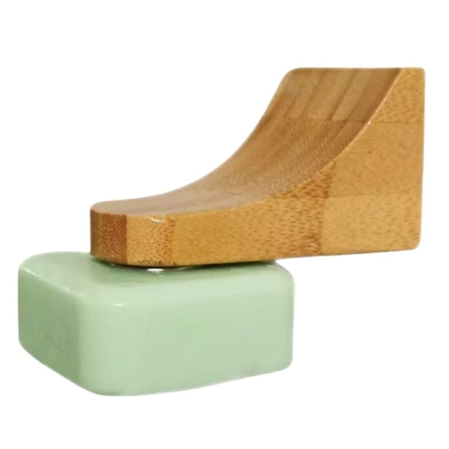 Magnetische houten zeephouder voor muur