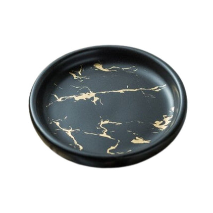 Rond zeepschaaltje met marmerlook